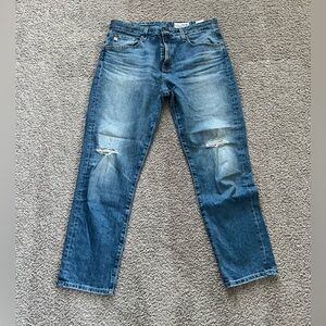 AG Ex-Boyfriend Slouchy Slim Distressed Jeans